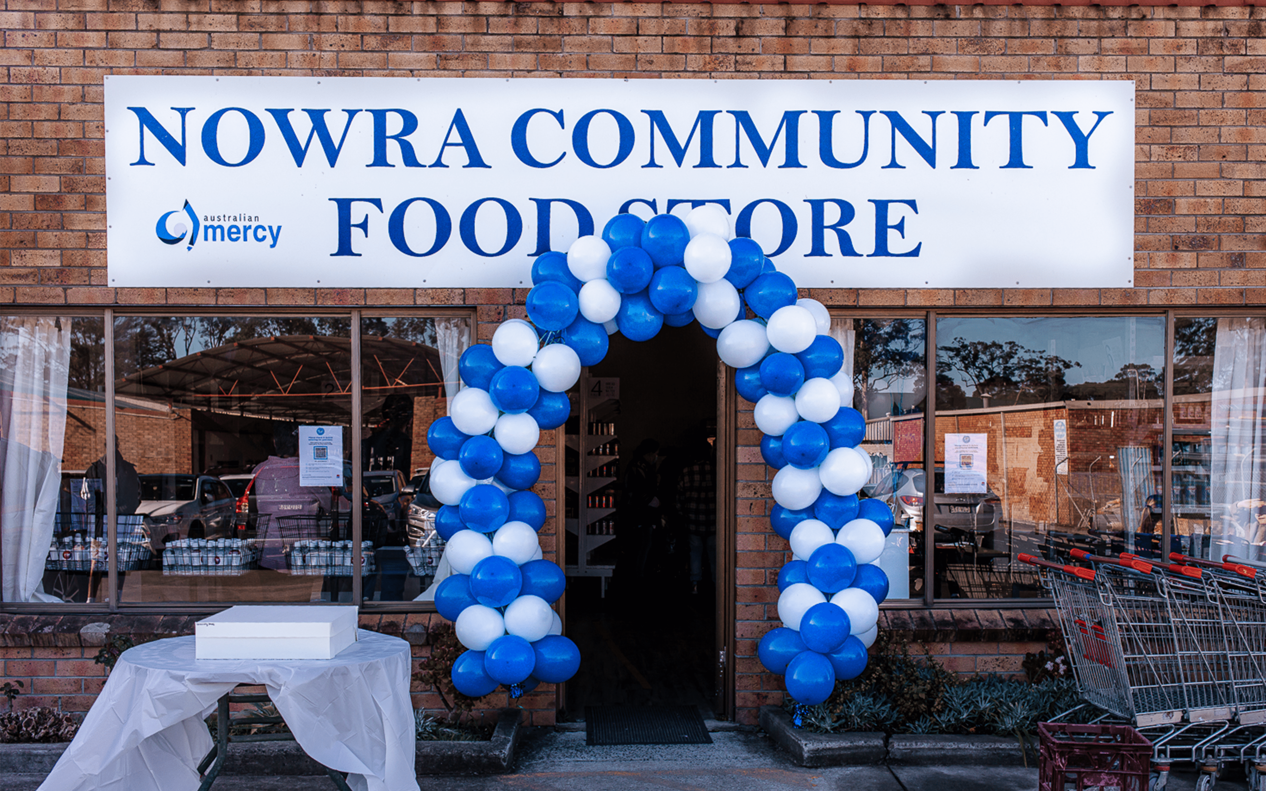 Nowra Community Food Store, a social enterprise providing low cost and free grocery items