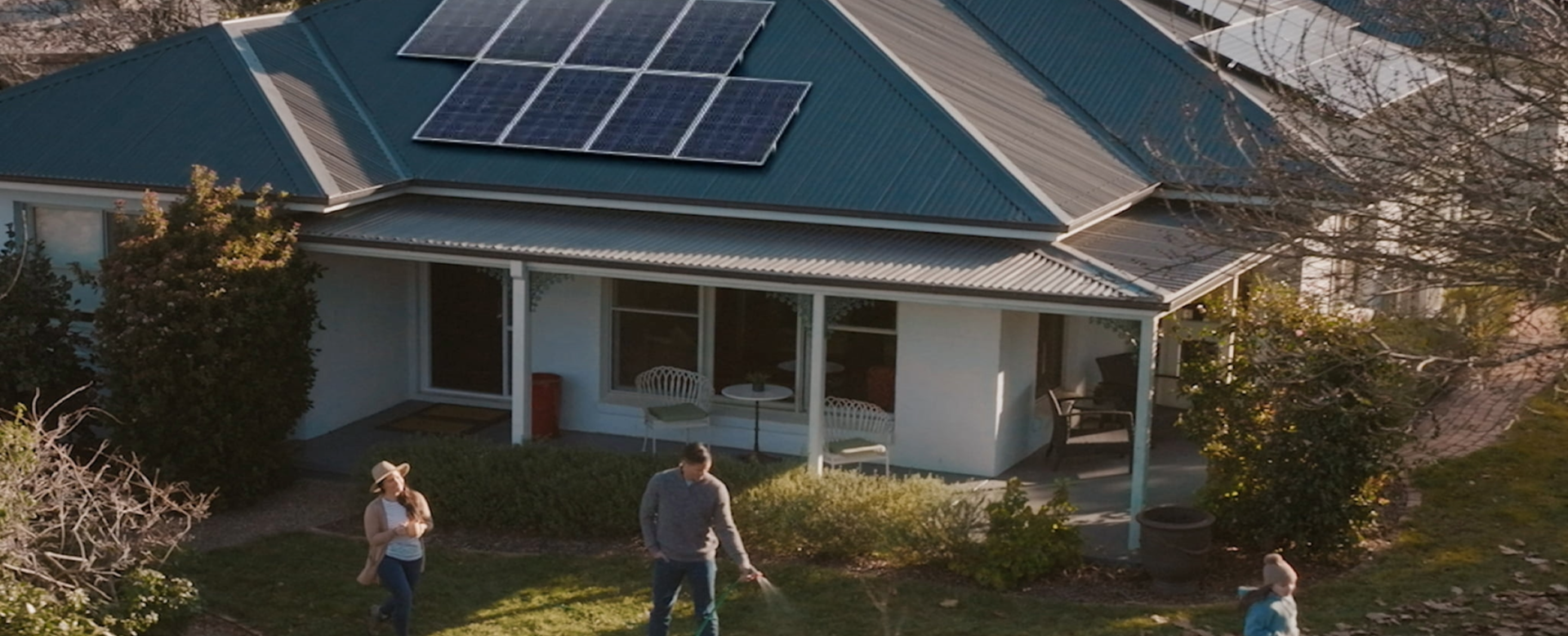 Battery Advantage family enjoying benefits of solar and battery