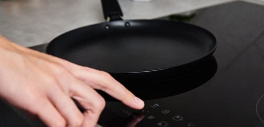 frying pan on a stove