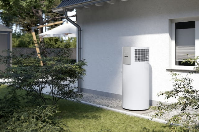 heater unit outside.