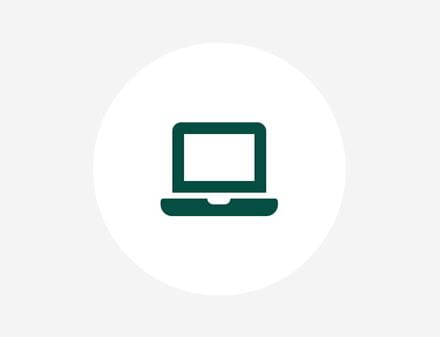 green laptop icon