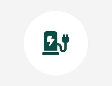 Electric vehicle charger icon