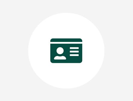 green id card icon