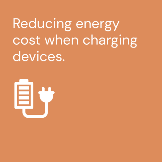 Reducing energy cost when charging devices.