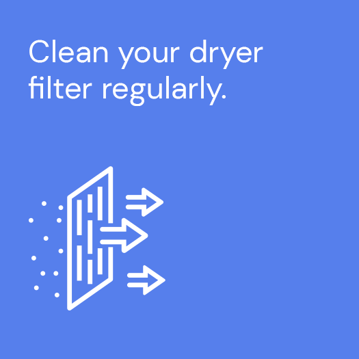 An ActewAGL Energy Saving Tip to keep your dryer running efficiently