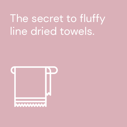 Fluffy Line Dried Towels