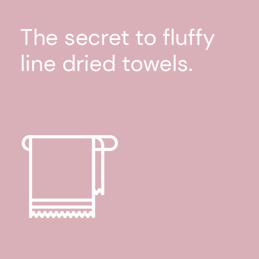 An ActewAGL Energy Saving Tip to achieve fluffy towels without overexerting energy