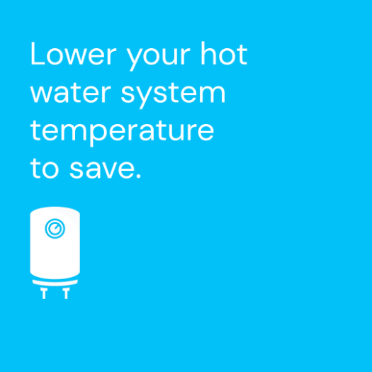 Lower your hot water temperature to save