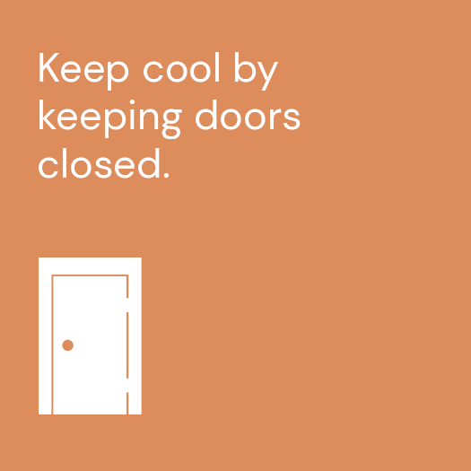 An ActewAGL Energy Saving Tip to optimising energy by keeping your doors closed