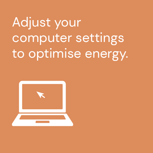 An ActewAGL Energy Saving Tip to optimising energy by adjusting computer settings