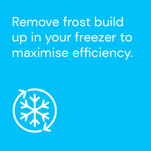 An ActewAGL Energy Saving Tip to optimise energy by removing frost in your freezer