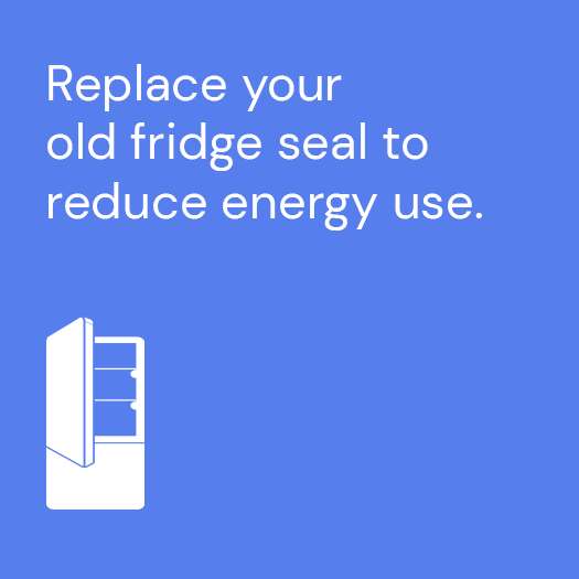 An ActewAGL Energy Saving Tip to optimising energy by replacing your fridge seal