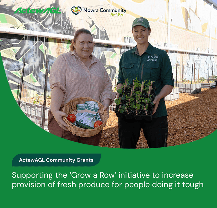 ActewAGL Community Grant supports Nowra Community Food Store Grow a Row initiative