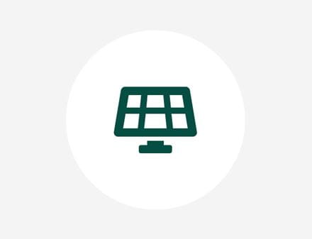 Solar panel icon